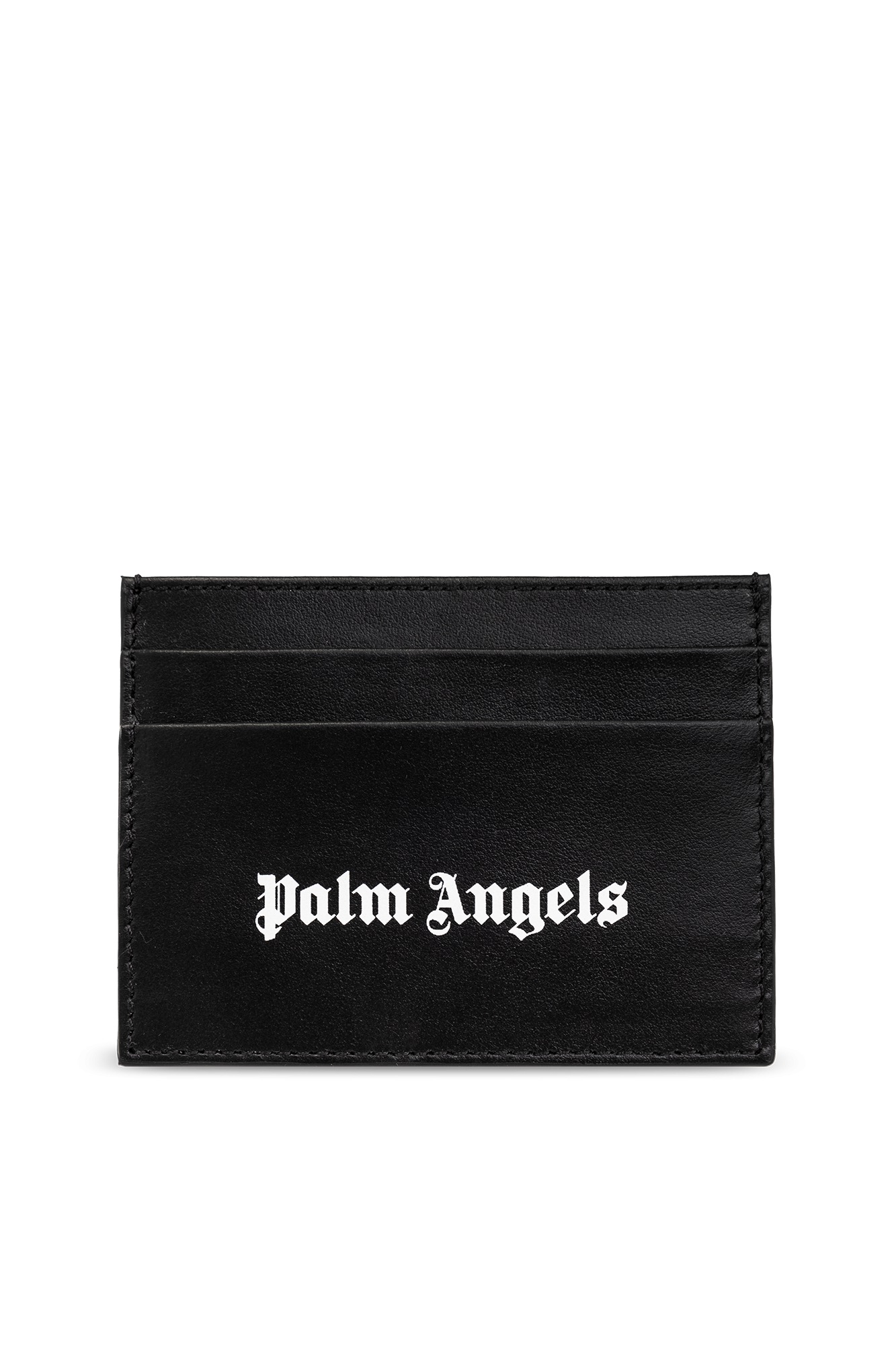 Black Card case with logo Palm Angels